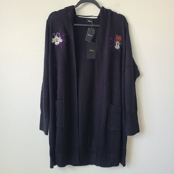 Torrid Disney Mickey Mouse Minnie Mouse Hooded Halloween Cardigan Plus Size 5X - Picture 1 of 6